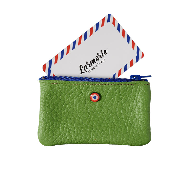 larmorie EMILE Cuir de vachette UpCyclé Bois Vert