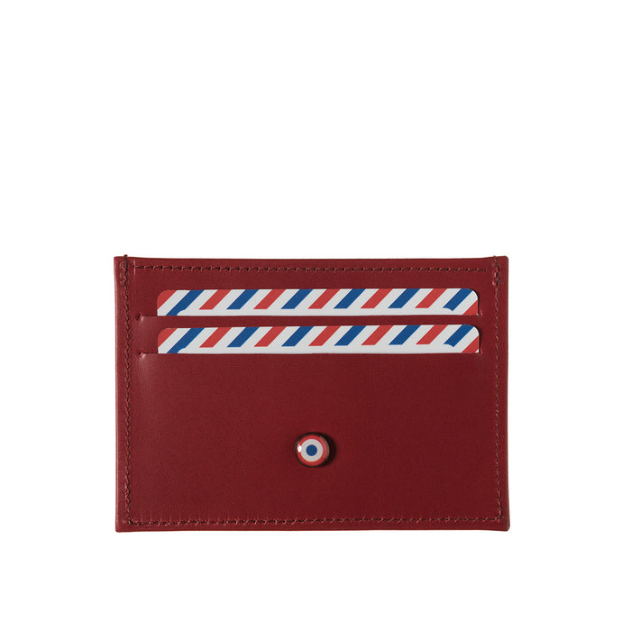 larmorie Georges cuir Végétal Galet Rouge