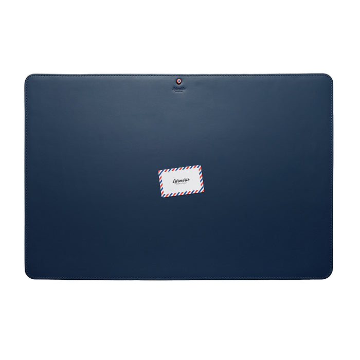 Larmorie Pierre Cuir Lisse Sous-main Lune Bleue