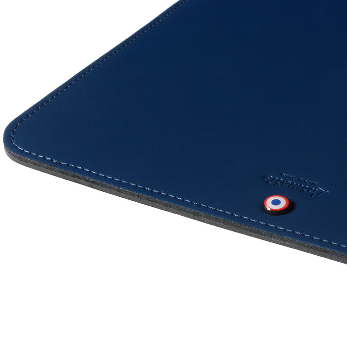 Larmorie Pierre Cuir Lisse Sous-main Lune Bleue