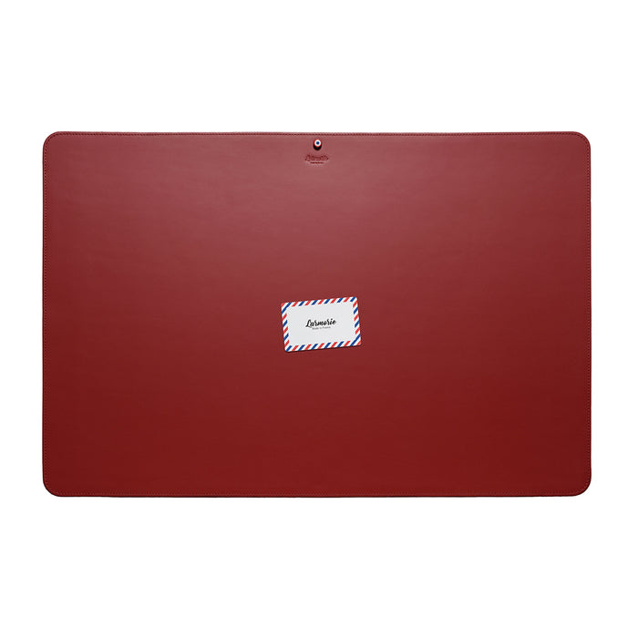 Larmorie Pierre Cuir Lisse Sous-main Vigne Rouge