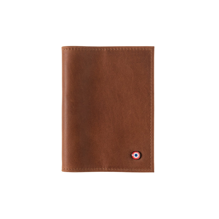 larmorie Louis Cuir Vintage Porte Passeport Terre Brunie