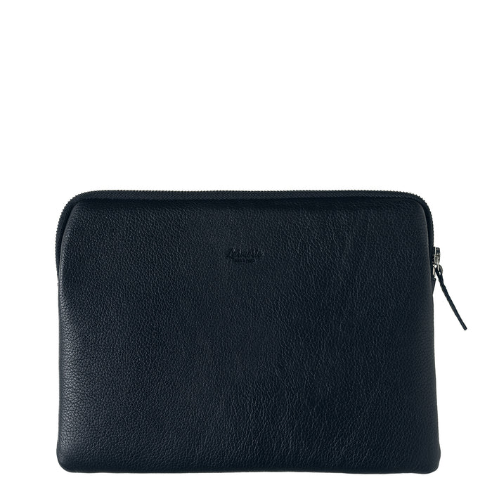 Larmorie Pochette D'Ipad Guillaume Cuir Grainé Lune Bleue
