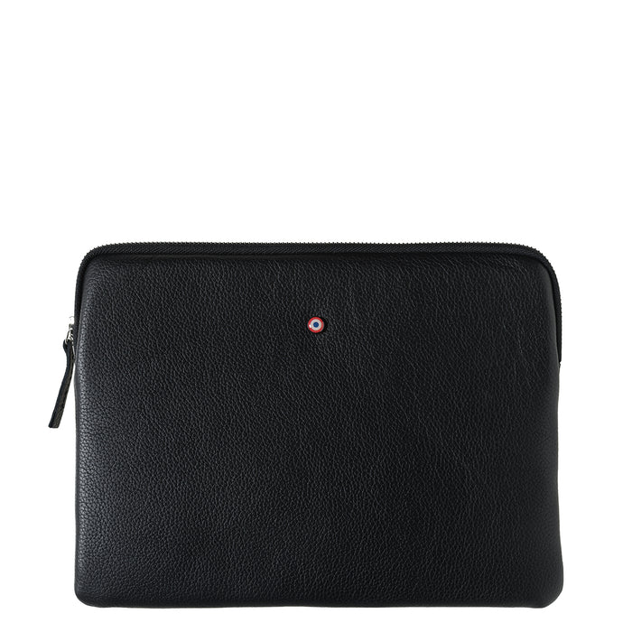 larmorie Pochette d'Ipad Guillaume cuir Grainé Noir C'est Noir