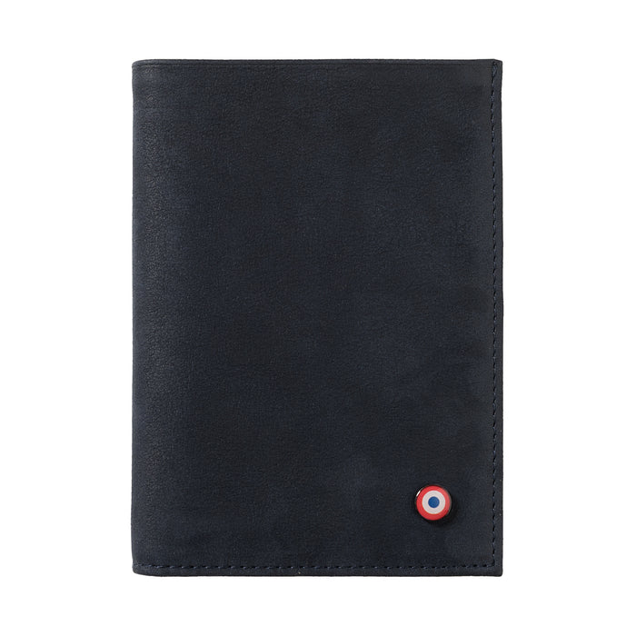 larmorie VICTOR Cuir nubuck portefeuille Junior Lune Bleue personnalisé