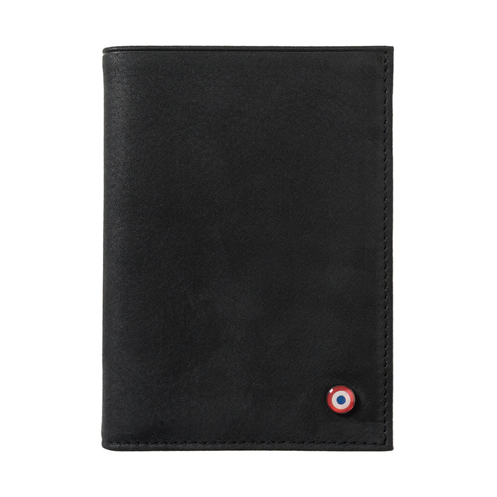 larmorie VICTOR Cuir nubuck portefeuille Junior Noir c'est noir
