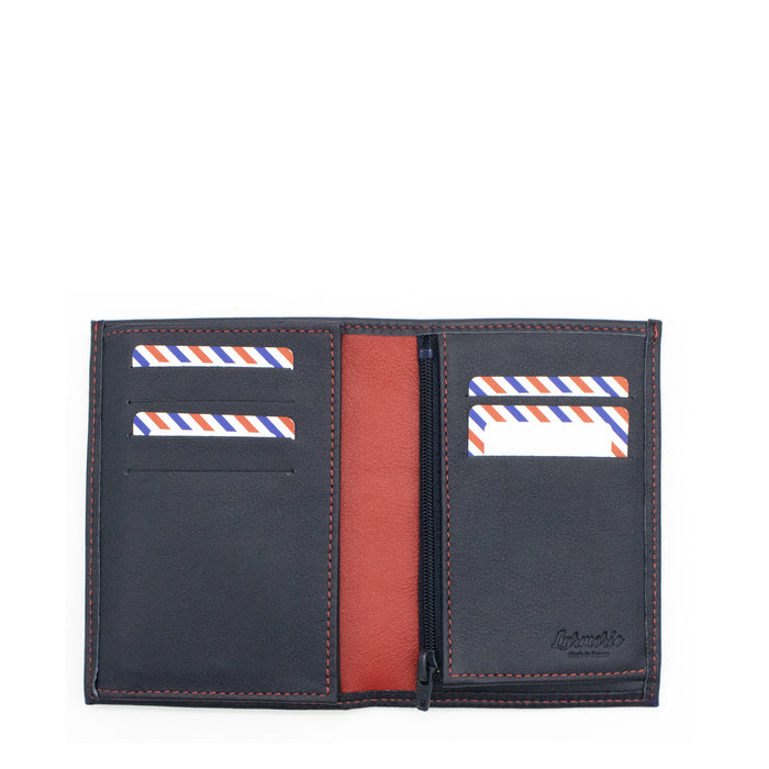 Larmorie VICTOR - Pour L'Élysée Portefeuille Cuir Lisse Lune Bleue