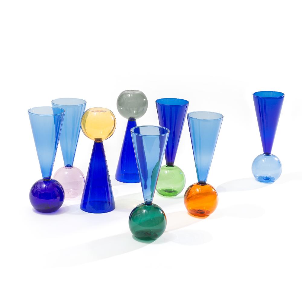 l'atelier du vin Coffret de 8 Flûtes à champagne design