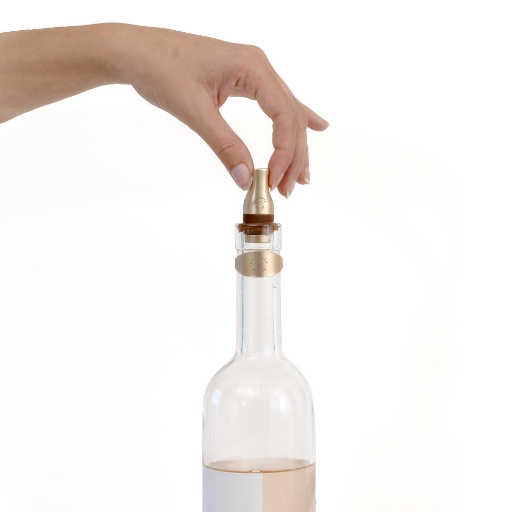 L'atelier Du Vin Coffret En Cuir De 3 Bouchons