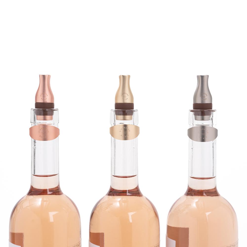 L'atelier Du Vin Coffret En Cuir De 3 Bouchons