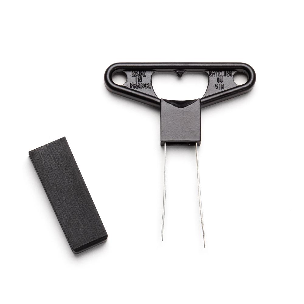 l'atelier du vin Tire-bouchon bilame en métal noir