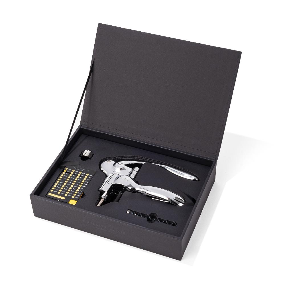 l'atelier du vin Tire-bouchon à levier métal chromé