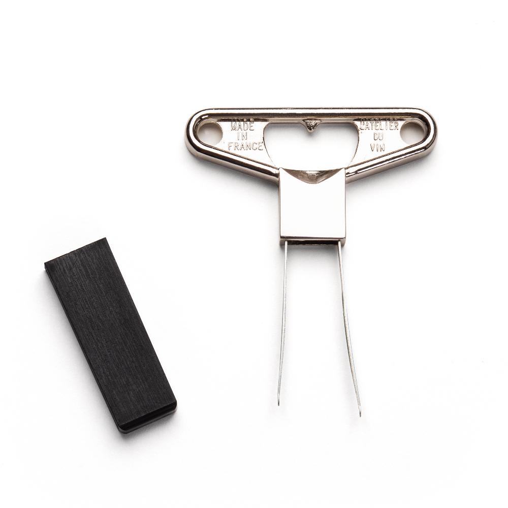 l'atelier du vin Tire-bouchon bilame en métal chromé