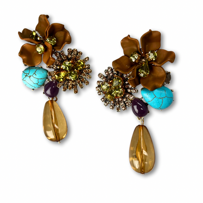 Laura Vita Boucles D'oreille Chardon Exclusivité