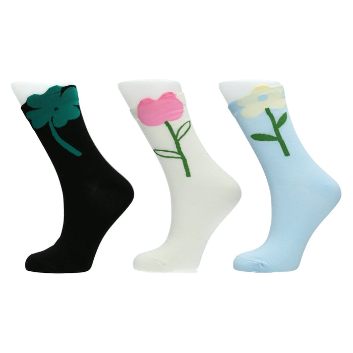 laura vita Chaussettes en lot de 3 paires FLEURS