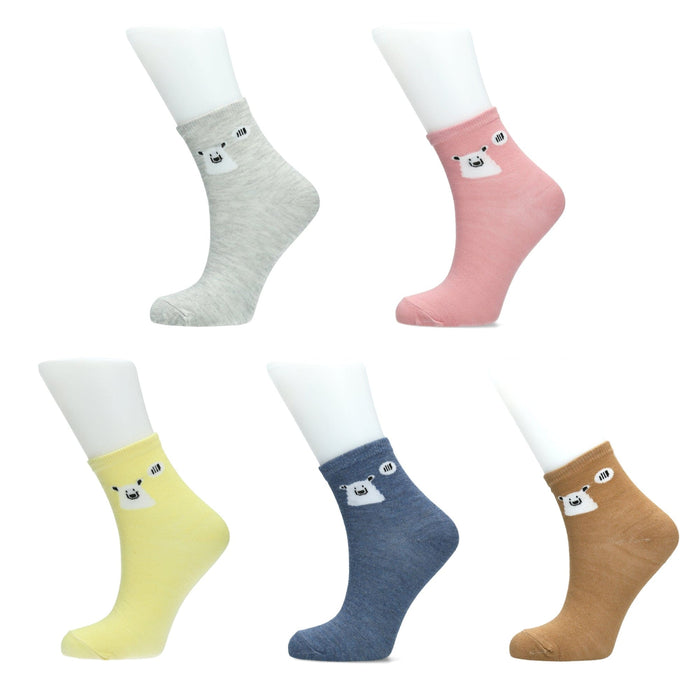 laura vita Chaussettes en lot de 5 paires Ourson