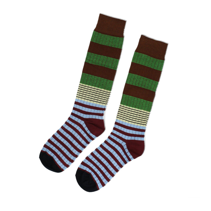 Laura Vita Chaussettes Hautes Rayures