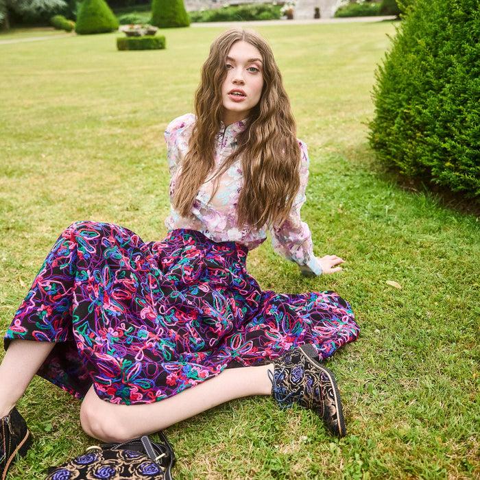 Laura Vita Jupe Astree Violet Studio