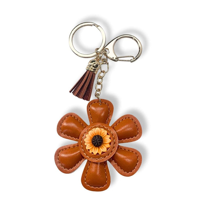 laura vita Porte-clés Fleur en cuir