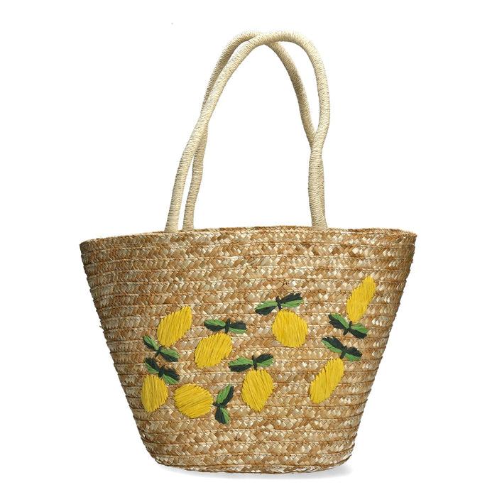 Laura Vita Sac En Osier Cédrat Exclusivité