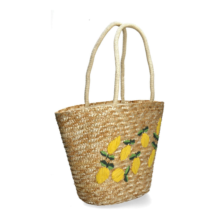 Laura Vita Sac En Osier Cédrat Exclusivité