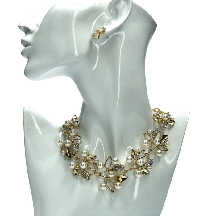 laura vita Parure collier boucles d'oreilles Célina