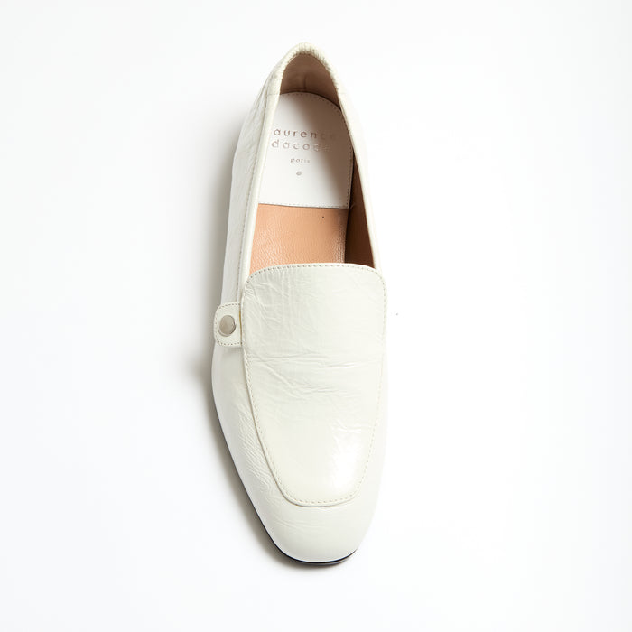 Laurence Dacade ANGELA White Studs - THE ANDROGYNOUS LOAFER