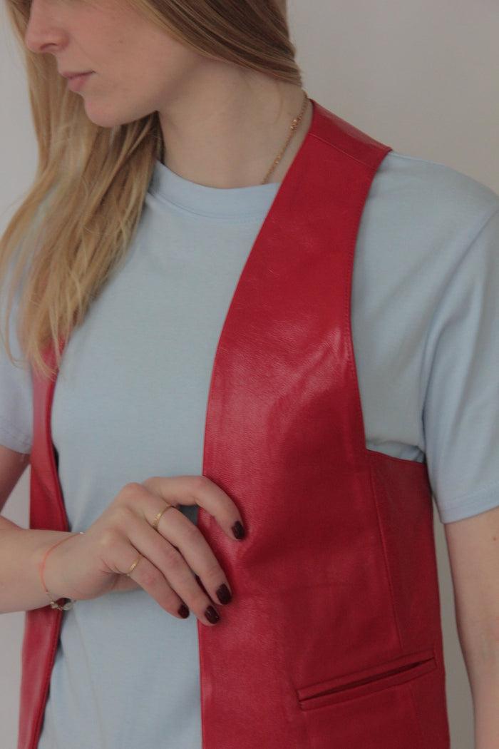 Laurence Dacade GILET Bleu Glacé