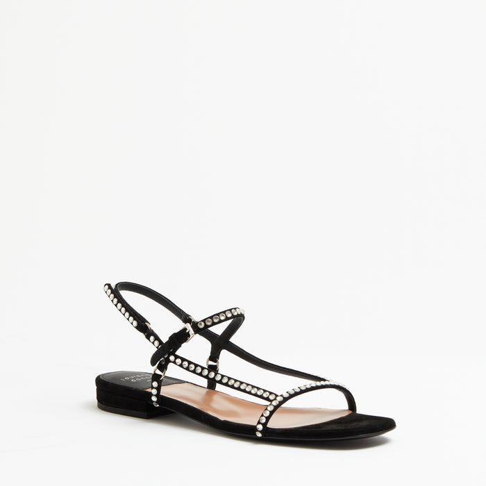 Laurence Dacade LEONI Daim Noir & Strass