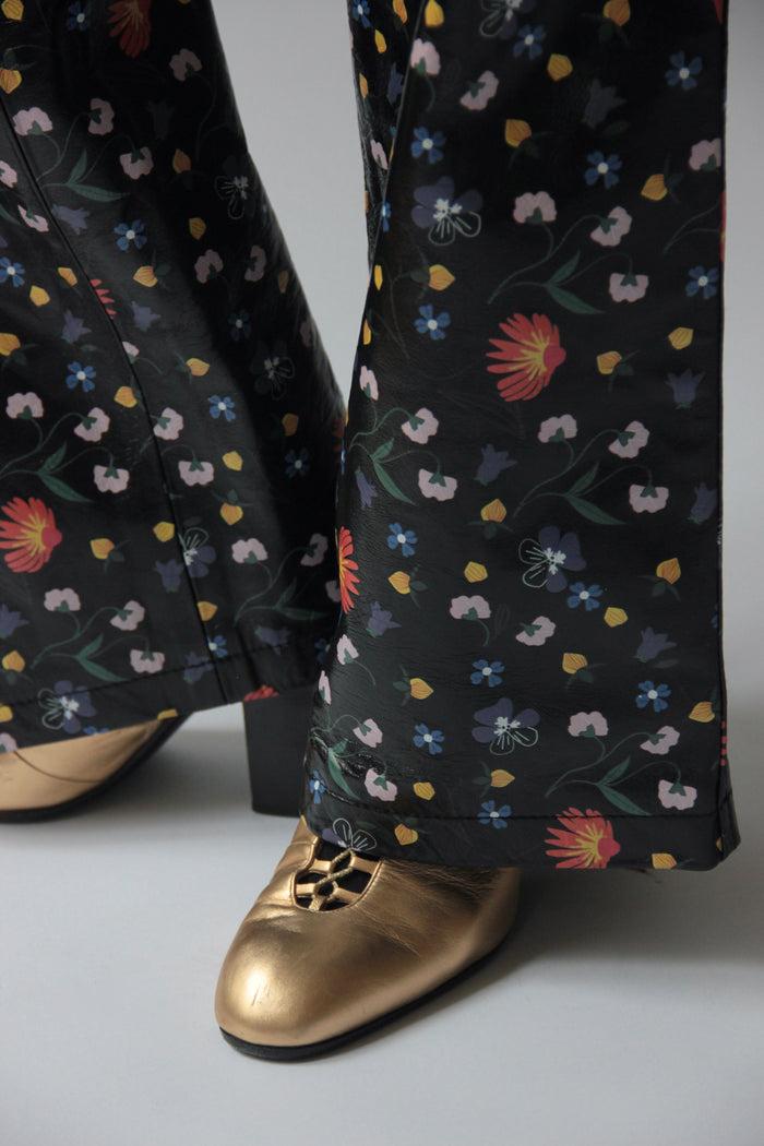 Laurence Dacade PANTALON EN CUIR Noir