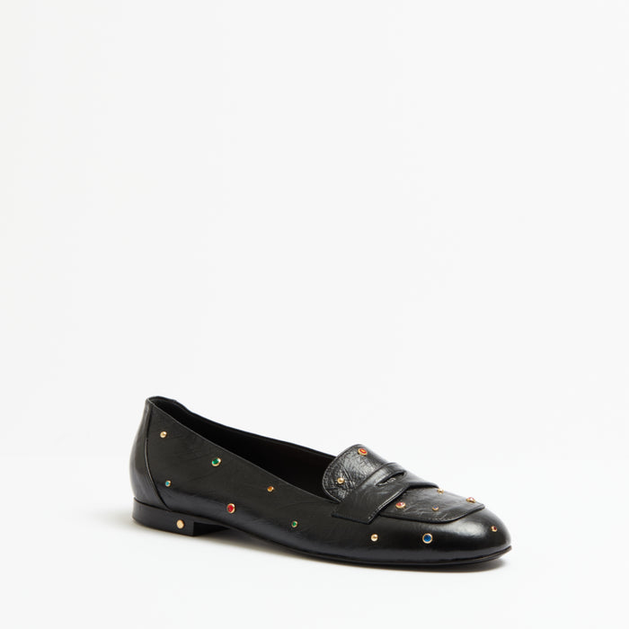 Laurence Dacade LUNA Noir Et Pierres Multicolores - PRECOMMANDE