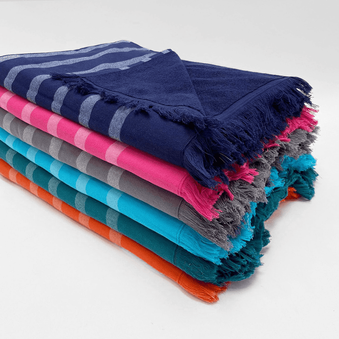 le comptoir de la plage Fouta coton doublée éponge Alanya