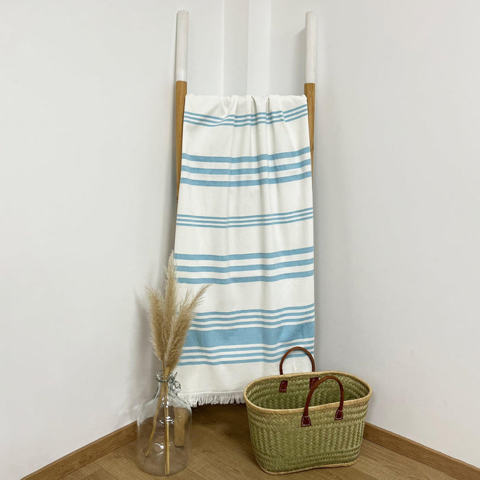 Le Comptoir De La Plage Fouta Coton Doublée éponge Karabuk