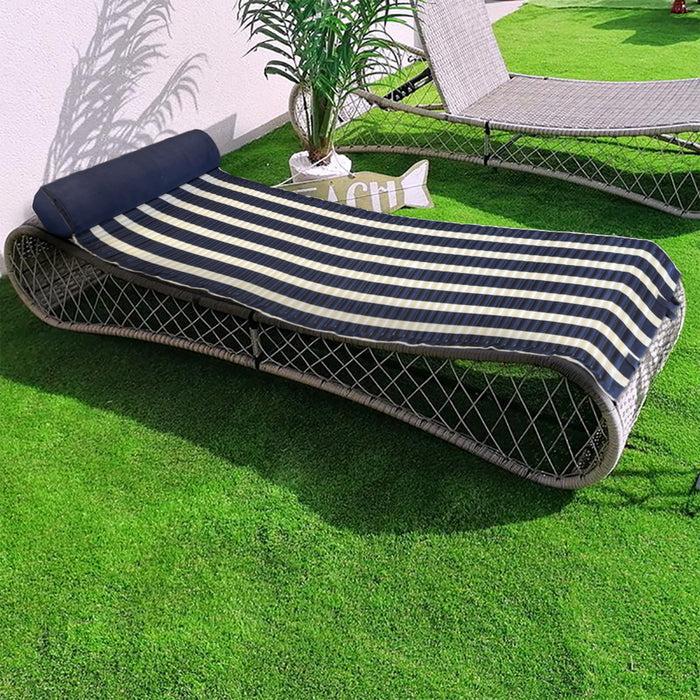 le comptoir de la plage Matelas de plage Bahia Bleu marine 60x180 cm le comptoir de la plage Matelas de plage Bahia Bleu marine 60x180 cm