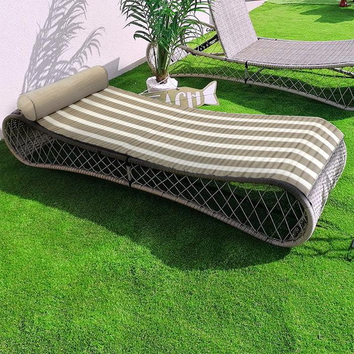 le comptoir de la plage Matelas de plage Bahia Taupe 60x180 cm le comptoir de la plage Matelas de plage Bahia Taupe 60x180 cm