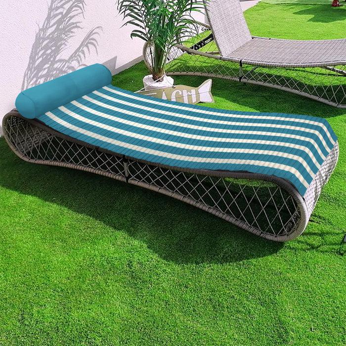 le comptoir de la plage Matelas de plage Bleu 60x180 - Bahia Bleu Canard
