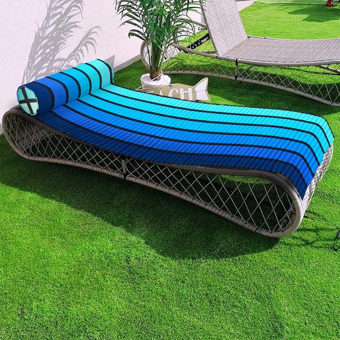 le comptoir de la plage Matelas de plage Happy blue 60x180 cm