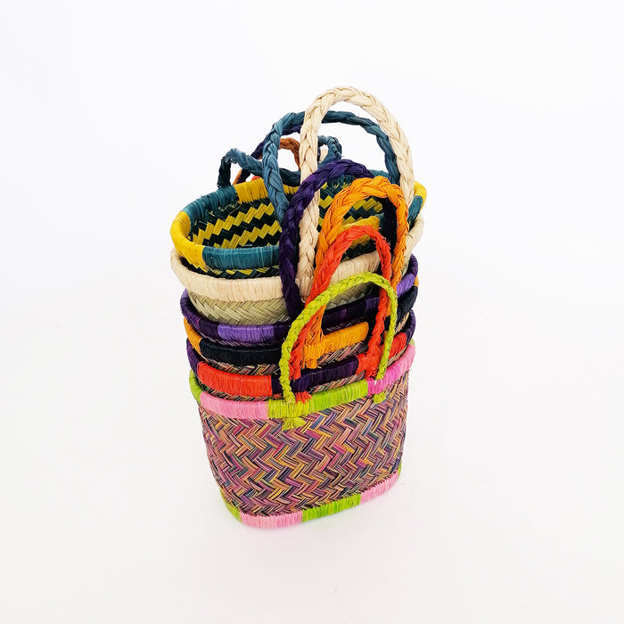 le comptoir de la plage Pack de 6 paniers enfant Aravola tutti frutti