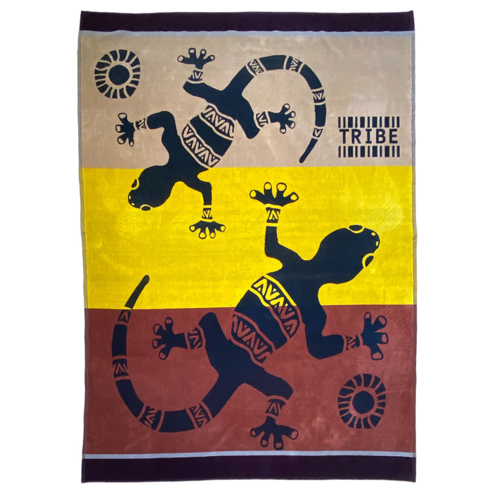 Le Comptoir De La Plage Pack Serviettes De Plage éponge Velours Jacquard Tribalta Tribalno - Taille XL