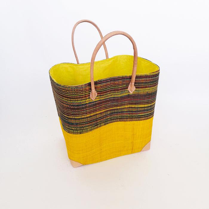 Le Comptoir De La Plage Panier Rabane Artisanal "Tsivory" Avec Pochon