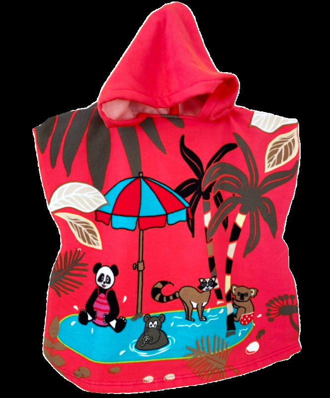 Le Comptoir De La Plage Poncho De Bain Enfant Microfibre Baignade