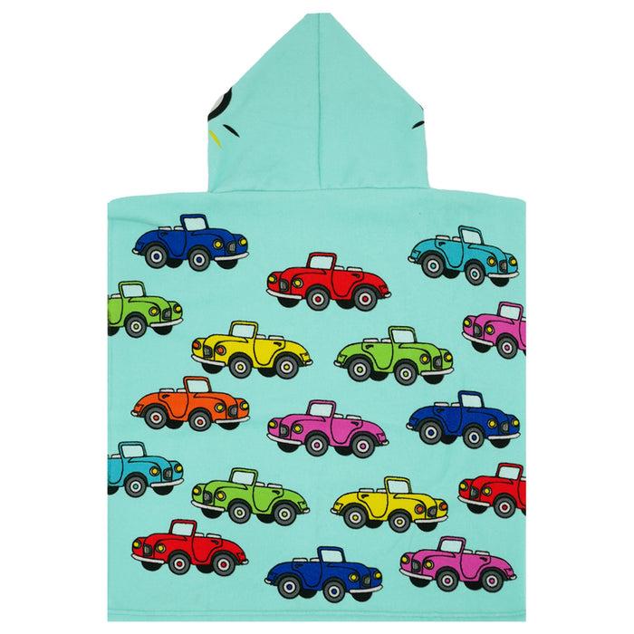 Le Comptoir De La Plage Poncho Enfant Microfibre Multicolore 60x60 250g/m² - Poncho Cars