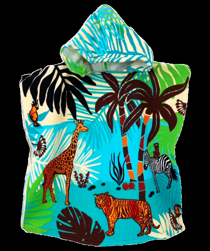 Le Comptoir De La Plage Poncho Enfant Microfibre Savana