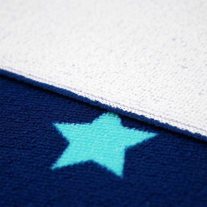 Le Comptoir De La Plage Serviette De Plage Enfant Microfibre Bleu 70x140 250g/m² - Galaxy