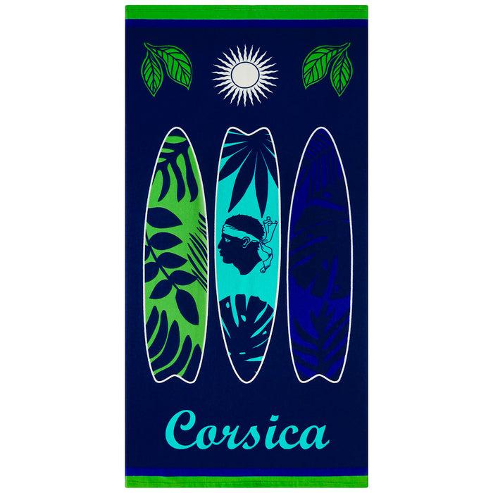 le comptoir de la plage Serviette de plage enfant microfibre Bleu 70x140 250g/m² - Algajola