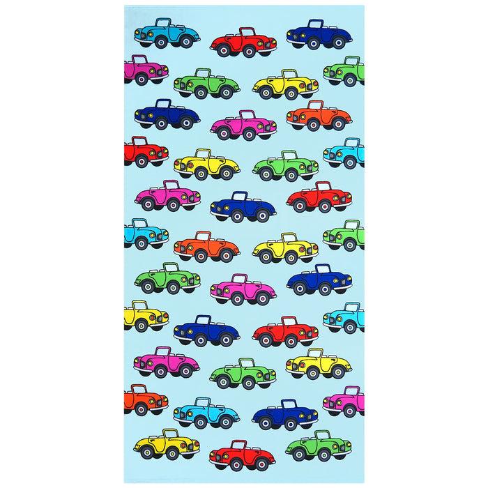 le comptoir de la plage Serviette de plage enfant microfibre Multicolore 70x140 250g/m² - Cars