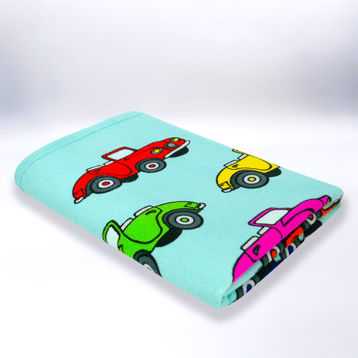 Le Comptoir De La Plage Serviette De Plage Enfant Microfibre Multicolore 70x140 250g/m² - Cars