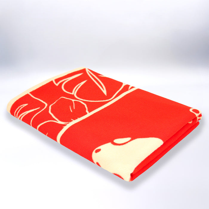 Le Comptoir De La Plage Serviette De Plage Enfant Microfibre Orange 70x140 250g/m² - Tuara