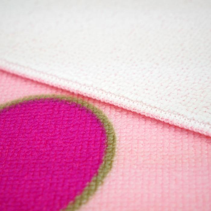 Le Comptoir De La Plage Serviette De Plage Enfant Microfibre Rose 70x140 250g/m² - Coeurs