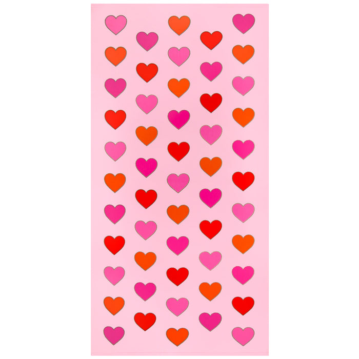 le comptoir de la plage Serviette de plage enfant microfibre Rose 70x140 250g/m² - Coeurs